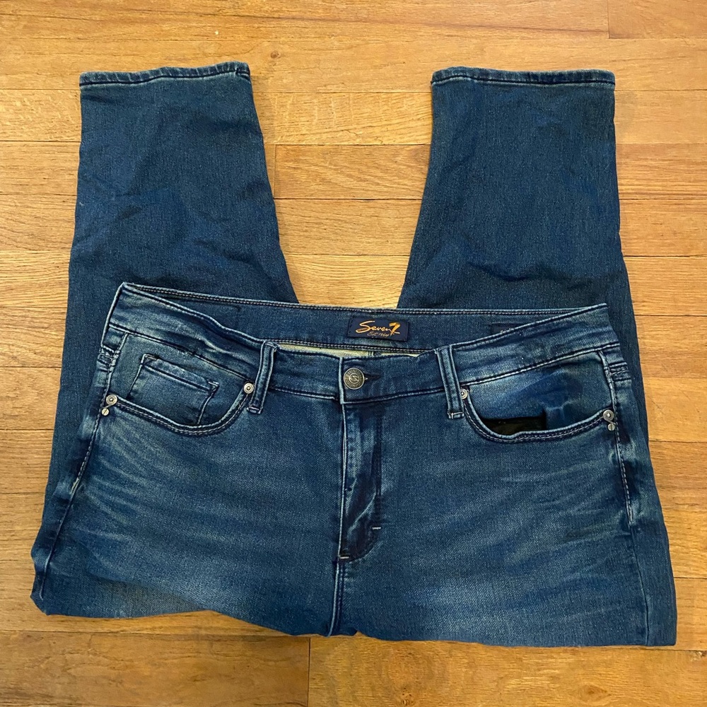Seven7 Dark Blue Capris